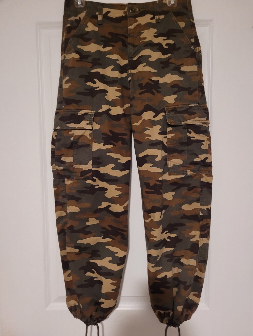 Levis Camo Cargo Pants - Olive Green Camouflage Size 25